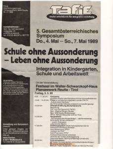 Plakat zur Lesung Georg Paulmichl in Reutte