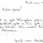 Bildausschnitt aus: Christine an Georg, Korrespondenz. Prad, am 12.11.1967