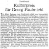 Kulturpreis für Georg Paulmichl