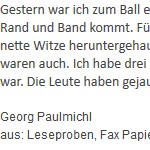 Ball - ein Text von Georg Paulmichl