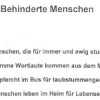Behinderte Menschen