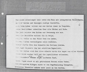 aus Leseproben, Fax Papier 04, Sammlung Familie Paulmichl