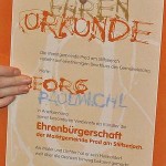 Verleihung der Ehrenbürgerschaft – Prad am Stilfserjoch - an Georg Paulmichl, 2007