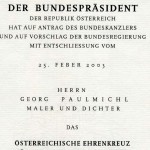 Ehrenkreuz für Wissenschaft und Kunst - der Republik Österreich