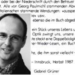 strammgefegt, zu diesem Buch - von Gabriel Grüner