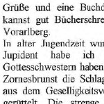 Grüße und eine Buchdanksagung vom Künstlerfreund Georg aus Prad - ein Brief von Georg Paulmichl