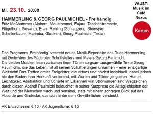 Hammerling und Georg Paulmichl im Kunsthaus Nexus