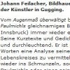 Johann Feilacher: Was ich lese