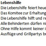 Lebenshilfe - ein Gedicht von Georg Paulmichl