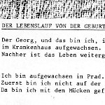 Der Lebenslauf von der Geburt - ein Text von Georg Paulmichl