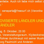 Konzert, Lukas Rohner, Improvisierte Ländler und Ausländer, Basel - am 06.10. 2001, wildwuchs – Kulturfestival für Solche und Andere, Basel