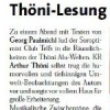 Arthur Thöni liest Georg Paulmichl